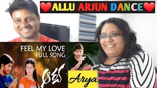 Feel My Love Video Song  Feel my love arya movie song reaction  ALLU ARJUN  Aarya Video SongsDSP