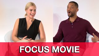 MARGOT ROBBIE  WILL SMITH Focus Press Conference