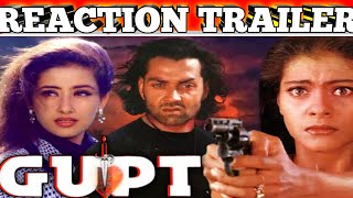 Gupt 1997Bobby DeolKajolManisha KoiralaOm PuriTrailer ReactionFull Action Hindi Drama