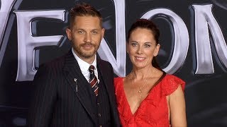 Tom Hardy Kelly Marcel Venom World Premiere Black Carpet