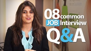 08 common Interview question and answers  Job Interview Skills