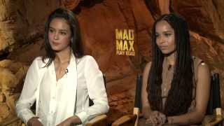 Mad Max Fury Road Zoe Kravitz  Courtney Eaton Official Movie Interview  ScreenSlam