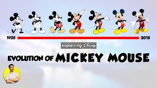 Evolution of MICKEY MOUSE  90 Years Explained  CARTOON EVOLUTION