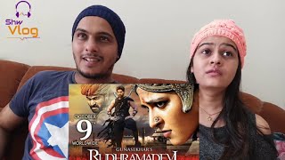 Rudhramadevi Official Trailer Reaction   Anushka Allu Arjun Rana Gunasekhar  Shw Vlog