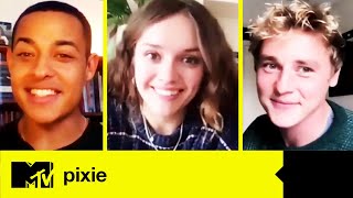 Olivia Cooke  The Pixie Cast Chat About THAT Three Way Kiss And Play MTV Quick Draw  MTV Movies