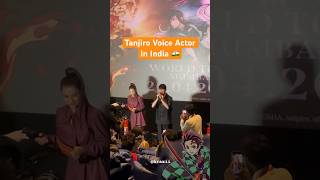 Tanjiro Kamado voice actor Natsuki Hanae in  India for demon Slayer demonslayer tanjiro