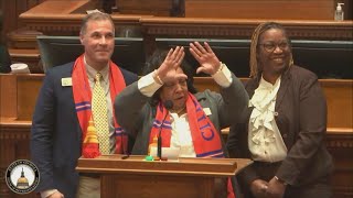 State Rep Angela Moore gives shoutout to Delta Sigma Theta