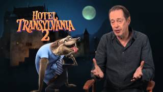 Hotel Transylvania 2 Steve Buscemi Wayne Behind the Scenes Movie Interview  ScreenSlam