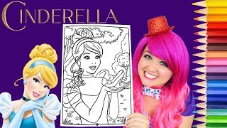 Coloring Cinderella Disney Princess Coloring Book Page Prismacolor Colored Pencil  KiMMi THE CLOWN