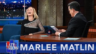 F You  Marlee Matlin Teaches Stephen Some Naughty Words In ASL