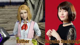 Character and Voice Actor  Final Fantasy VII Rebirth Japanese  Esther  Sayaka Senbongi