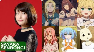 Sayaka Senbongi  Top Same Voice Characters Roles