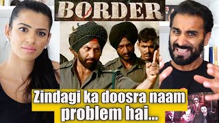 BORDER  ZINDAGI KA DOOSRA NAAM PROBLEM HAI Scene REACTION  Sunny Deol  Patriotic Scene