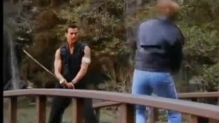 Daniel Bernhardt True Vengeance 1997 Fight Scene Archives  karate katana sword taekwondo