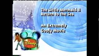 Disney Channel  Bumper  2002  The Little Mermaid II An Extremely Goofy Movie