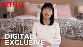 How To Fold Fitted Sheets  Tidying Up with Marie Kondo  Netflix
