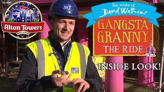 Alton Towers Gangsta Granny Behind The Scenes Tour  Exclusive ITV interview