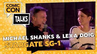 Laughing Tears Talk Show with Lexa Doig and Michael Shanks Stargate Andromeda Mega Snake