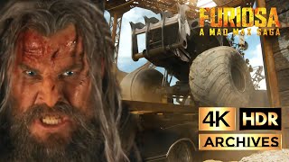 FURIOSA A MAD MAX SAGA  4K  HDR  Dementus hunts down Furiosa The Six Foot Scene 2024