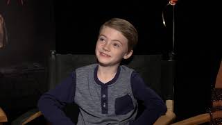 IT Interview Jaeden Lieberher Jackson Robert Scott and Sophia Lillis