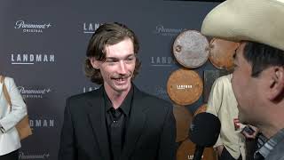 Jacob Lofland Carpet Interview at Paramounts Landman Premiere