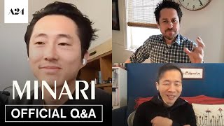 Minari  QA with JJ Abrams Director Lee Isaac Chung and star Steven Yeun  A24