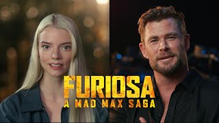 FURIOSA A MAD MAX SAGA interviews with Anya TaylorJoy Chris Hemsworth  cast 4K