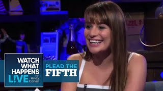 How is Matthew Morrison in Bed  Lea Michele Pleads the Fifth  WWHL