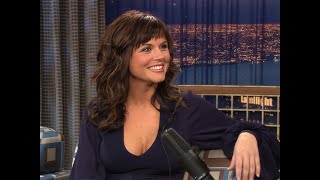 Tiffani Thiessen Made Out with Jaime Pressly  Late Night with Conan OBrien