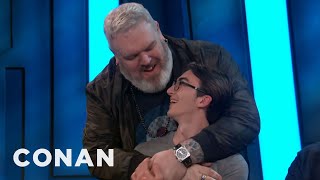 Isaac Hempstead Wright  Kristian Nairn Reunite At ConanCon  CONAN on TBS