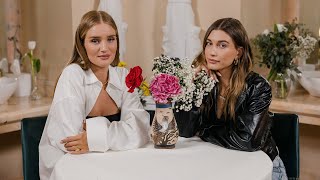 Rosie HuntingtonWhiteley  Hailey have a tea party  make floral bouquets  WHOS IN MY BATHROOM