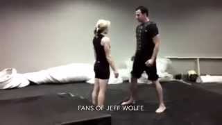 Jeff Wolfe  Heidi Moneymaker  The Avengers 2012 stunt rehearsal