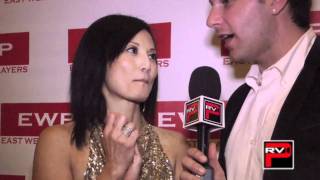 Tamlyn Tomita roots for Ralph Macchio on DWTS at 45th East West Players Awards