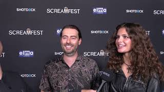 Antonio Negret and Brooklyn Van Zandt Carpet Interview for Seek and Hide  Screamfest 2024