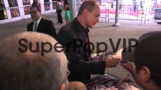 Tomas Arana greets fans while arriving at the Romeo and J