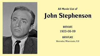 John Stephenson Movies list John Stephenson Filmography of John Stephenson