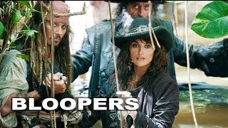 Pirates of the Caribbean On Stranger Tides Bloopers  Johnny Depp Behind the Scenes  ScreenSlam