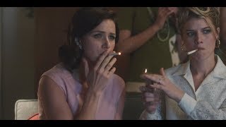 Sarah Jones Shantel VanSanten Rebecca Wisocky  smoking in For All Mankind s1e1