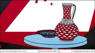 Patrick Caulfields rare print Red and White Still Life available now