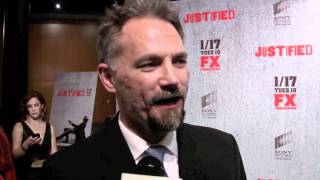 David Meunier aka Johnny Crowder at the Justified season 3 premiere in LA 1102012