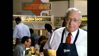 Wendys AllYouCanEat Superbar Commercial w Dave Thomas 1995