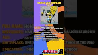 Homer Jay Simpson Biography Quick Shorts    shorts