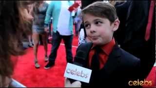 Young Peter Parker Max Charles Interview At The Amazing SpiderMan Premiere  Celebscom