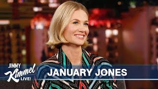 January Jones  Jimmy Kimmel Have Seen UFOs