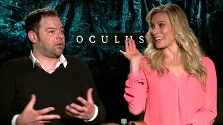 Katee Sackhoff  Rory Cochrane Interview  Oculus 2014 JoBlocom Horror HD