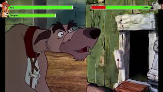 The Fox and the Hound 1981 CarRadiator Chase with healthbars 12