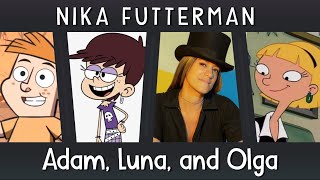 Nika Futterman The voice of Adam Lyon Luna Loud and Olga Pataki