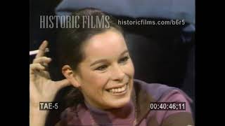 Charlie Chaplin daughter Geraldine Chaplin Interviewed  in Greenwich village night club 1968