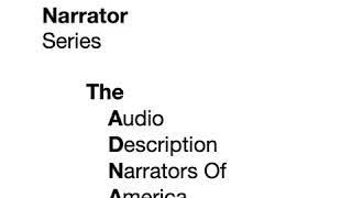 The ADNA Presents Know Your Narrator Series Andrew Thacher