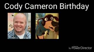 Cody Cameron Birthday